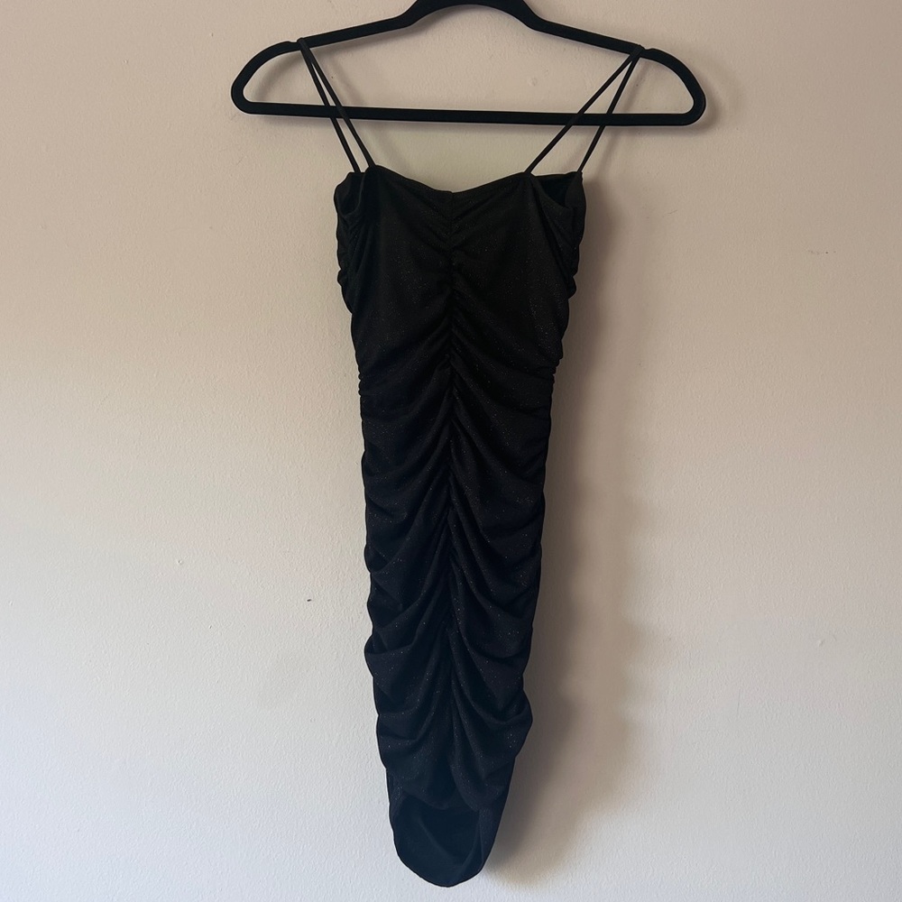 WINDSOR Spaghetti Strap Bodycon Dress Ruched Size XS
